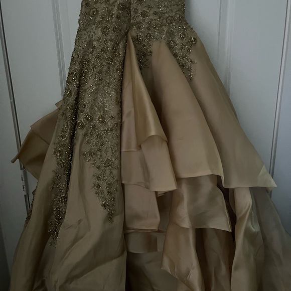 Maison Alexandrine couture gown size 2 runway pageant wedding dress beaded - Picture 8 of 10